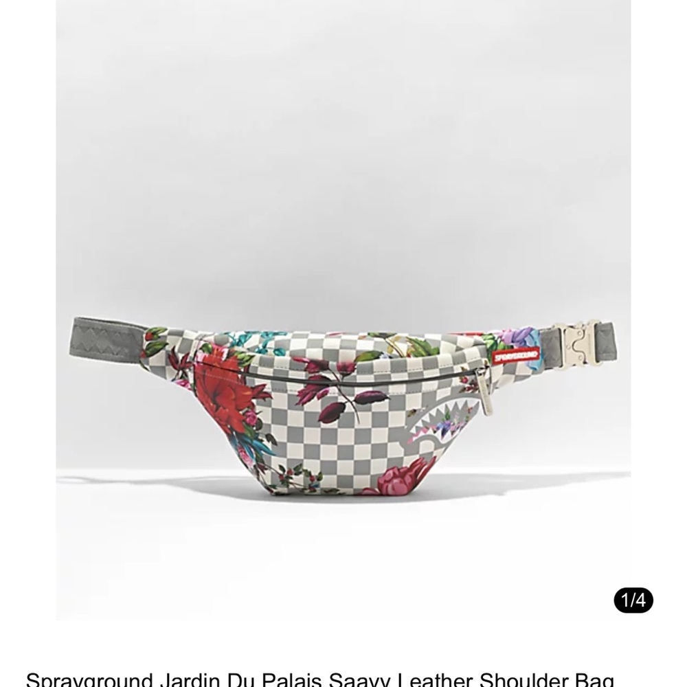 Sprayground Jardin Du Palais Saavy Leather Shoulder Bag NWOT